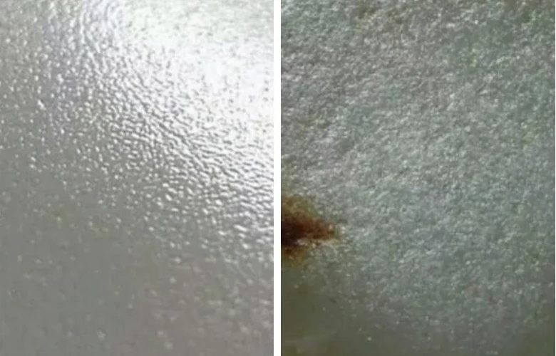 假籽料 钢针毛孔