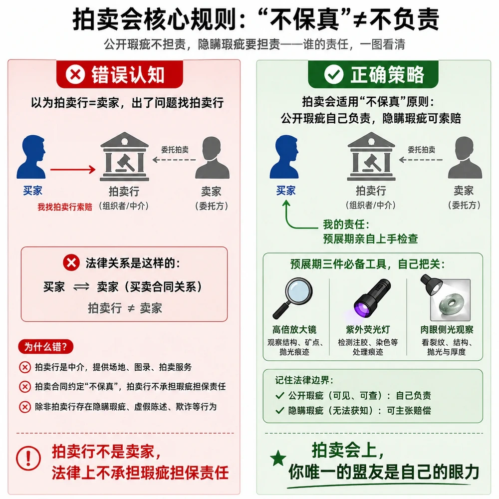 拍卖会买和田玉攻略 拍卖会 不保真条款