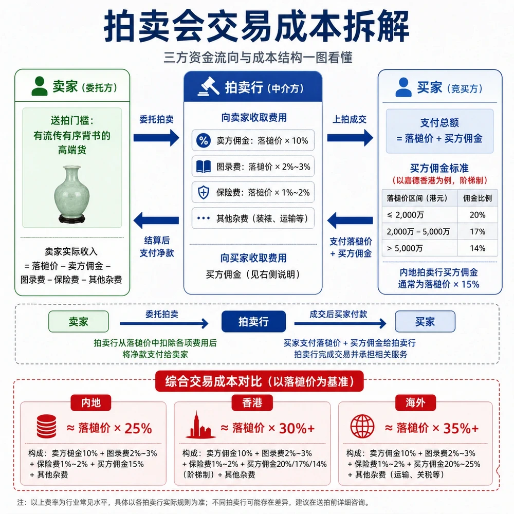 拍卖会买和田玉攻略 拍卖会 交易成本