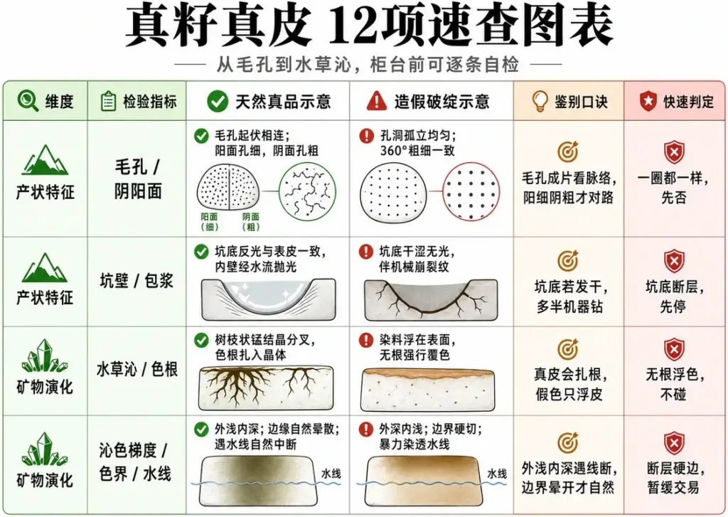 籽料判定速查表